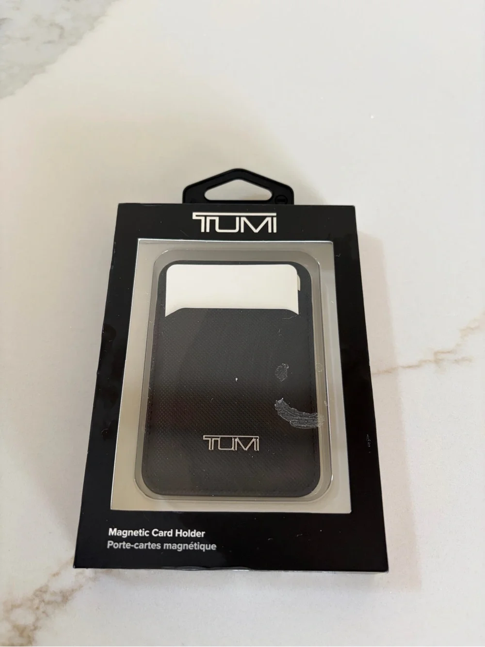 2026 TUMI SLIM LEATHER MAGNETIC CARD MagSafe HOLDER CASE FOR CELL PHONE new!